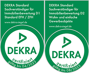 DEKRA zertifizierte Bausachverständige für Immobilienbewertung D1 (Standard Ein- und Zweifamilienhäuser)